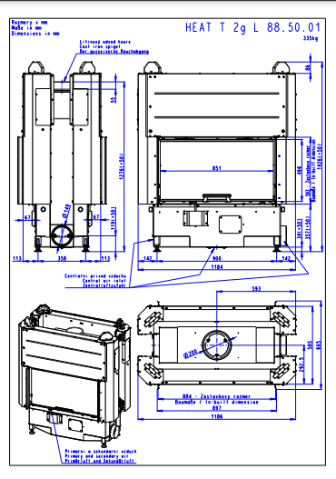 Focar lemne 2 sticle tunel HT3LF01 – 88.50