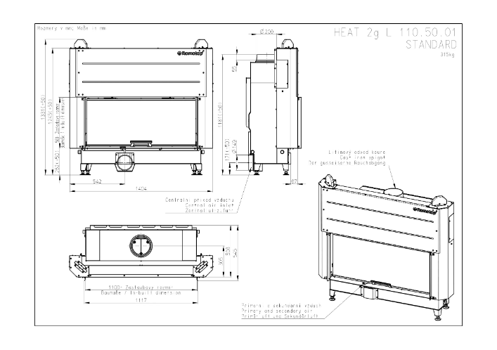 Focar lemne H3LG01 – 110.50