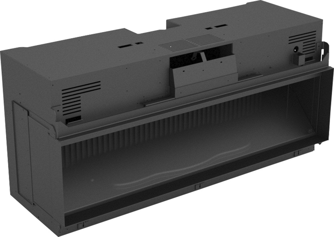 DRU Virtuo 150 Evolve fără placare: carcasa din oțel negru, cu geamul frontal și interiorul nervurat