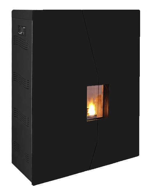 Termosobă pe peleți CTL Roberta 20 și 28 – sticlă neagră Magic Black Glass