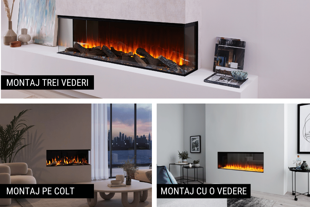 Focar șemineu electric New Forest 1200