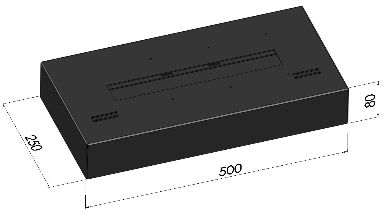 Șemineu cu bioetanol Simple Box 500
