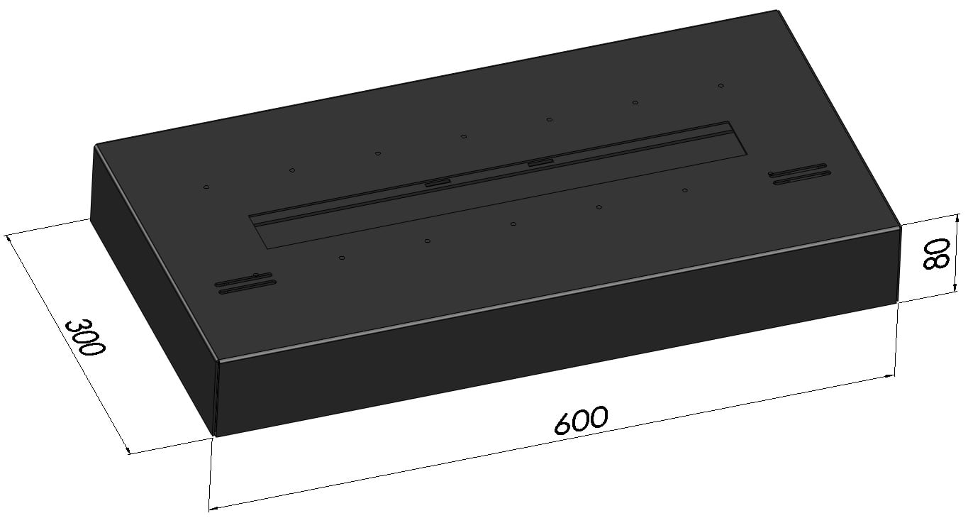 Șemineu cu bioetanol Simple Box 600