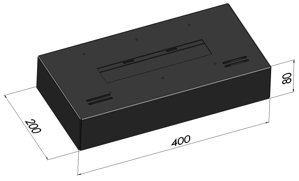 Șemineu cu bioetanol Simple Box 400