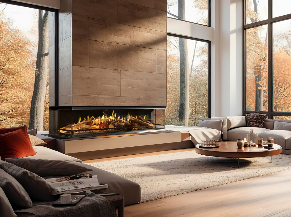 focar semineu electric - 5 Proiecte DIY de Depozitare pentru un Living cu Șemineu Electric în 2026