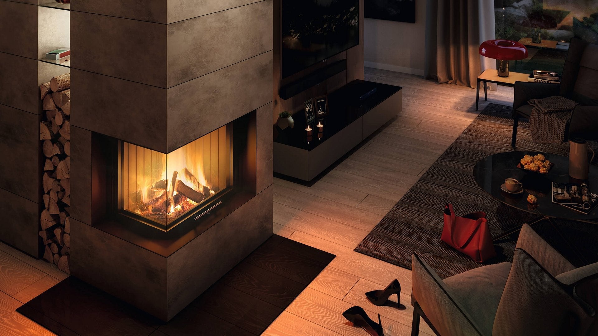 modern fireplace - Cum să alegi un termosemineu modern pentru spații cu design vintage în 2026
