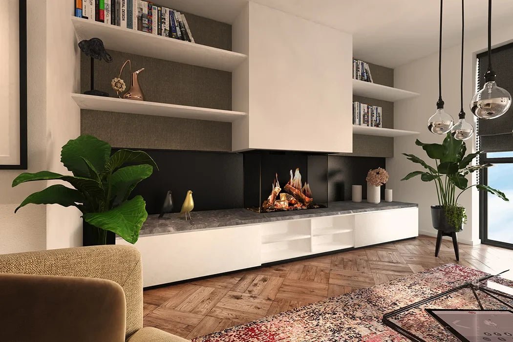 semineu electric living - Maximize Elegance and Efficiency: Transform Your Space with the DRU Virtuo 80/3 Electric Fireplace