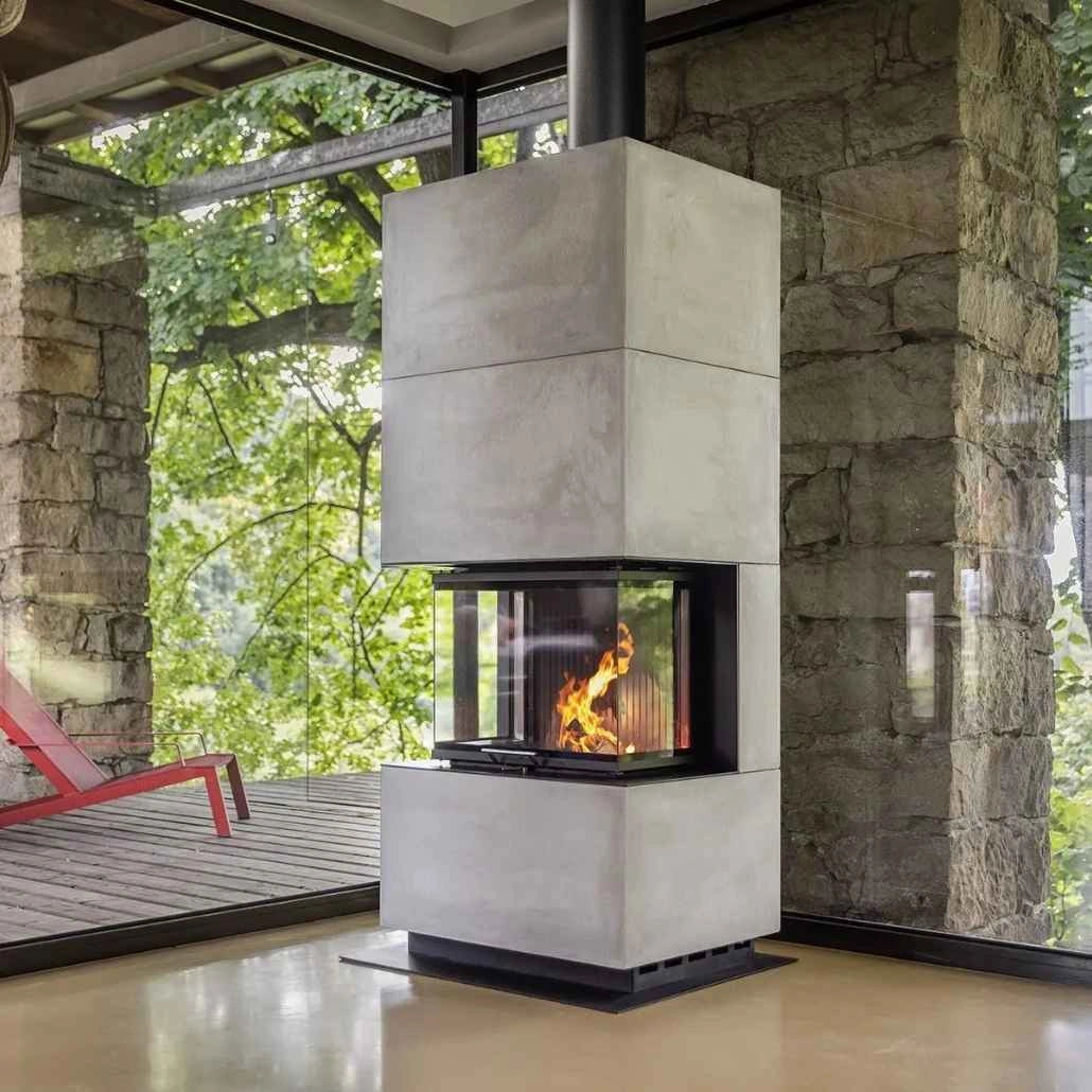 Semineu BLOX U77 HOXTER 8kW 538kg | ACUMULARE 24h | STICLĂ 3 LĂTURI | A+