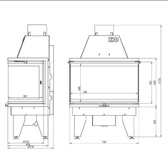 Semineu Pe Lemne KFD C 70LR