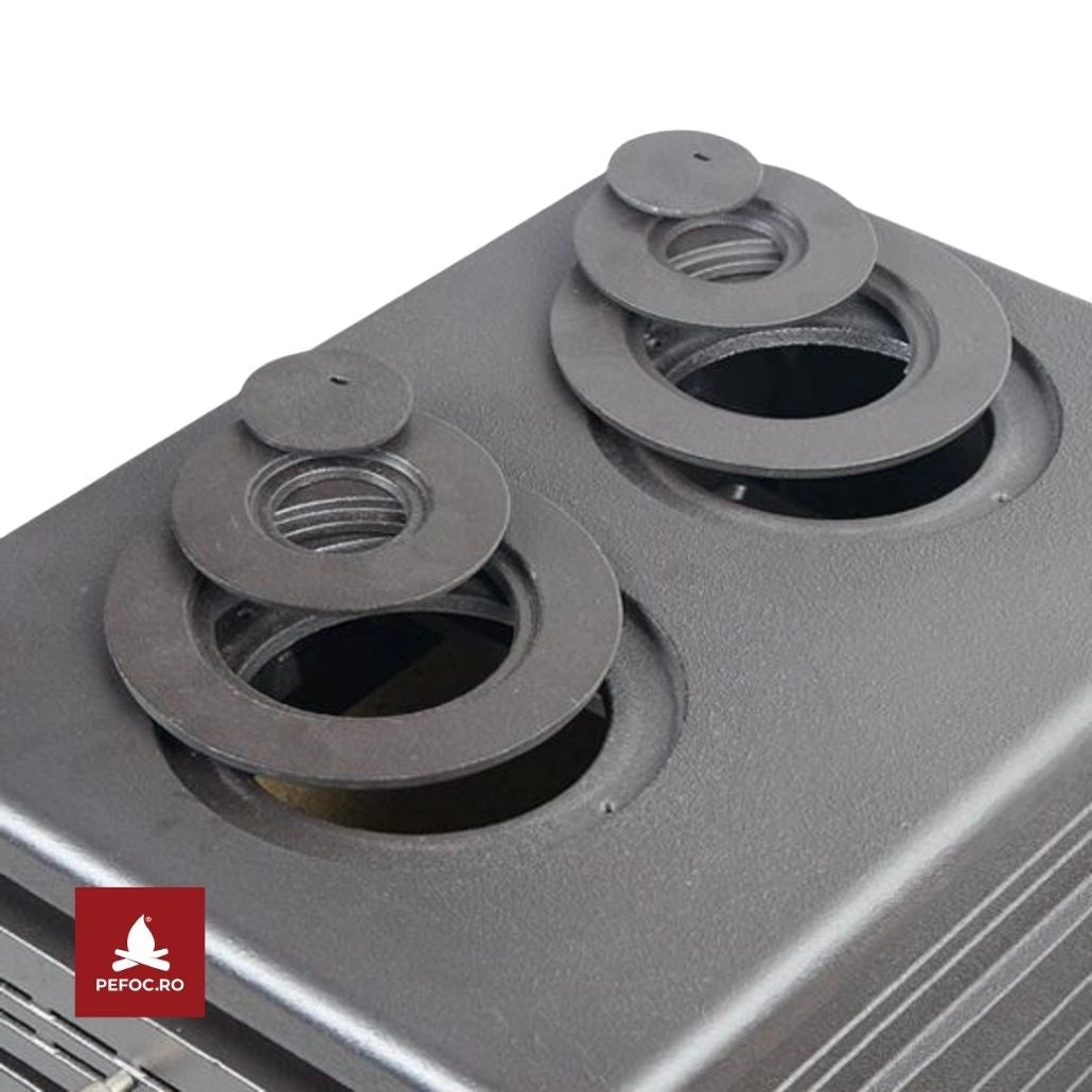 Sobă K10 KRATKI 10-13kW 113kg | VENTILATOR TURBO | TERMOSTAT | A