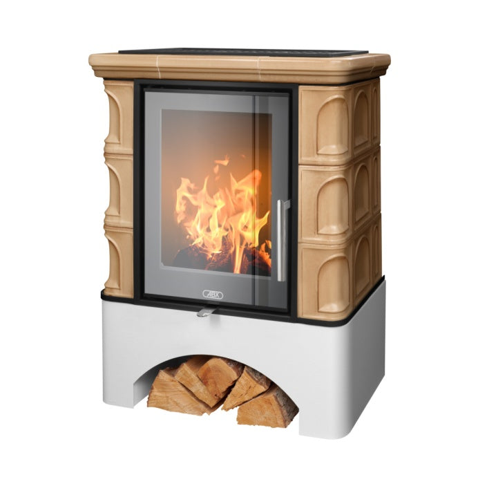 Sobă Teracotă ABX Exclusiv Iberia | 7kW | ECODESIGN | ADMISIE AER CENTRALĂ | 2 CULORI | GARANȚIE