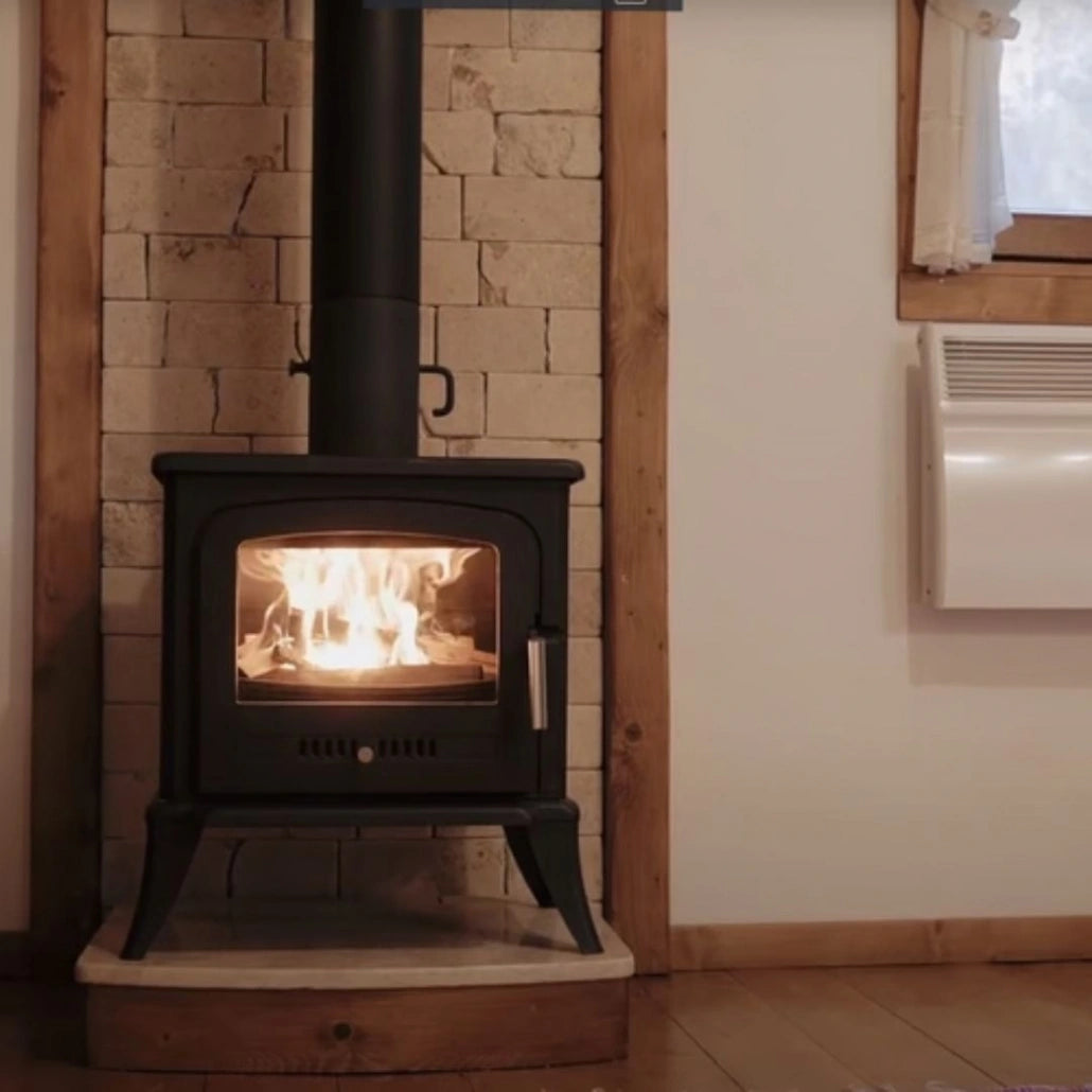 Sobă K7 KRATKI 5-8kW Fontă 8mm | Randament 70% | Mâner Rece | A