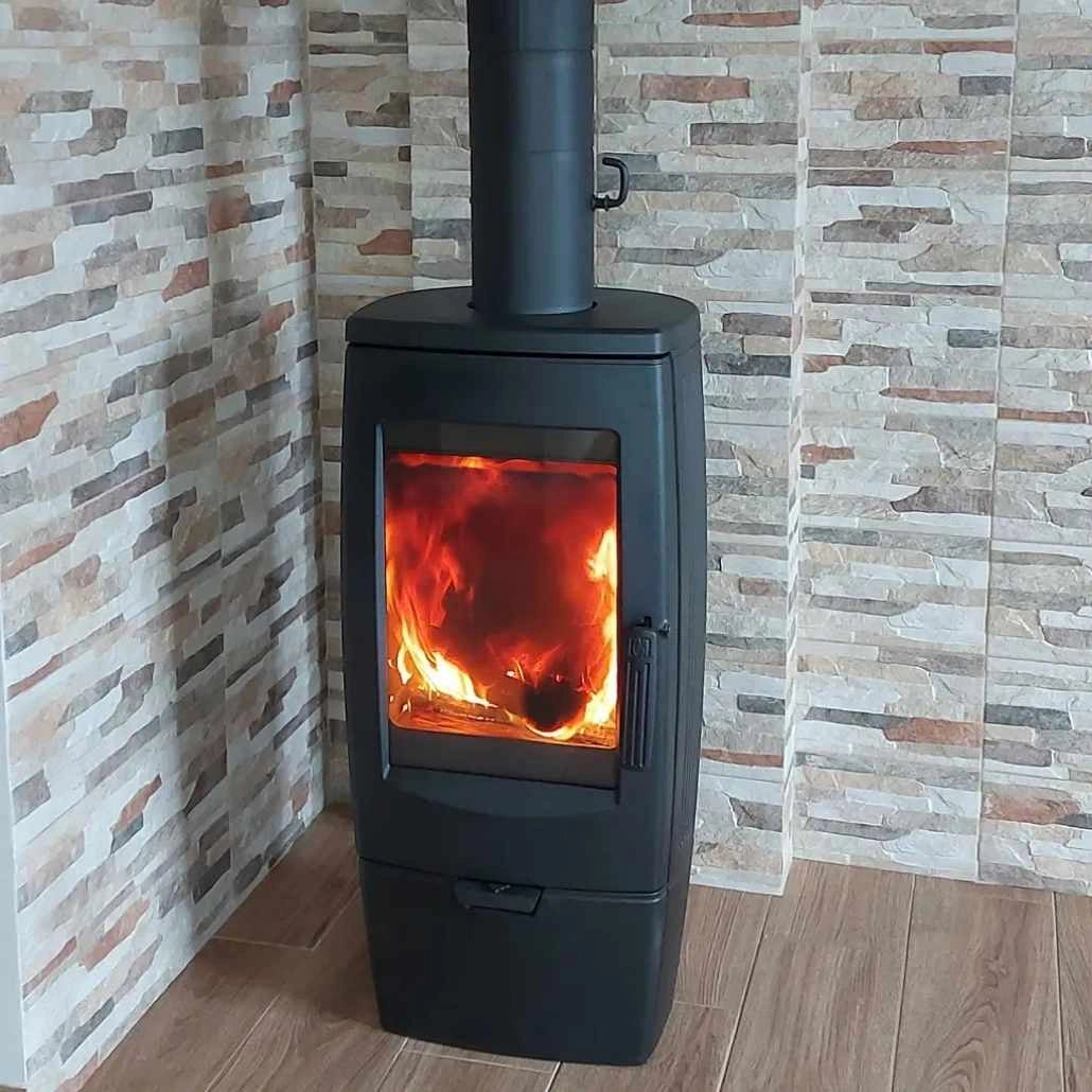 Sobă Fontă GAIA 8-11kW 108kg | RANDAMENT 82.1% | FONTĂ + EMAIL | A+