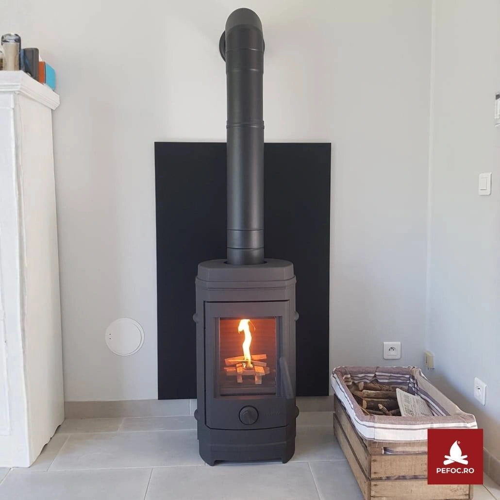 Sobă Fontă Remilly 7-10.5kW 66kg | Randament 78% | Ardere 8h | A
