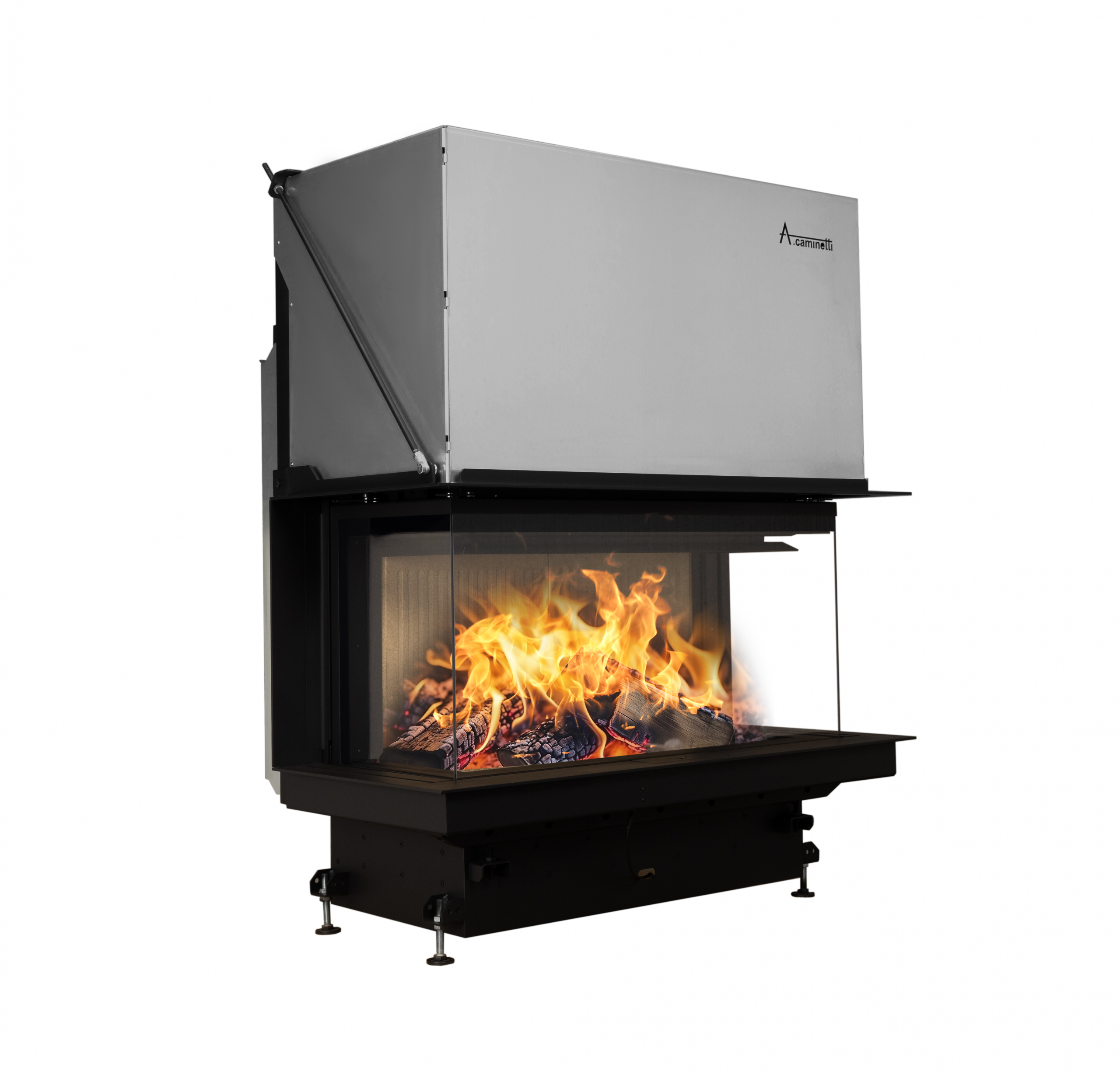 A-caminetti CRYSTAL 100 PREMIUM - Focar Șemineu 3 laturi vitrate