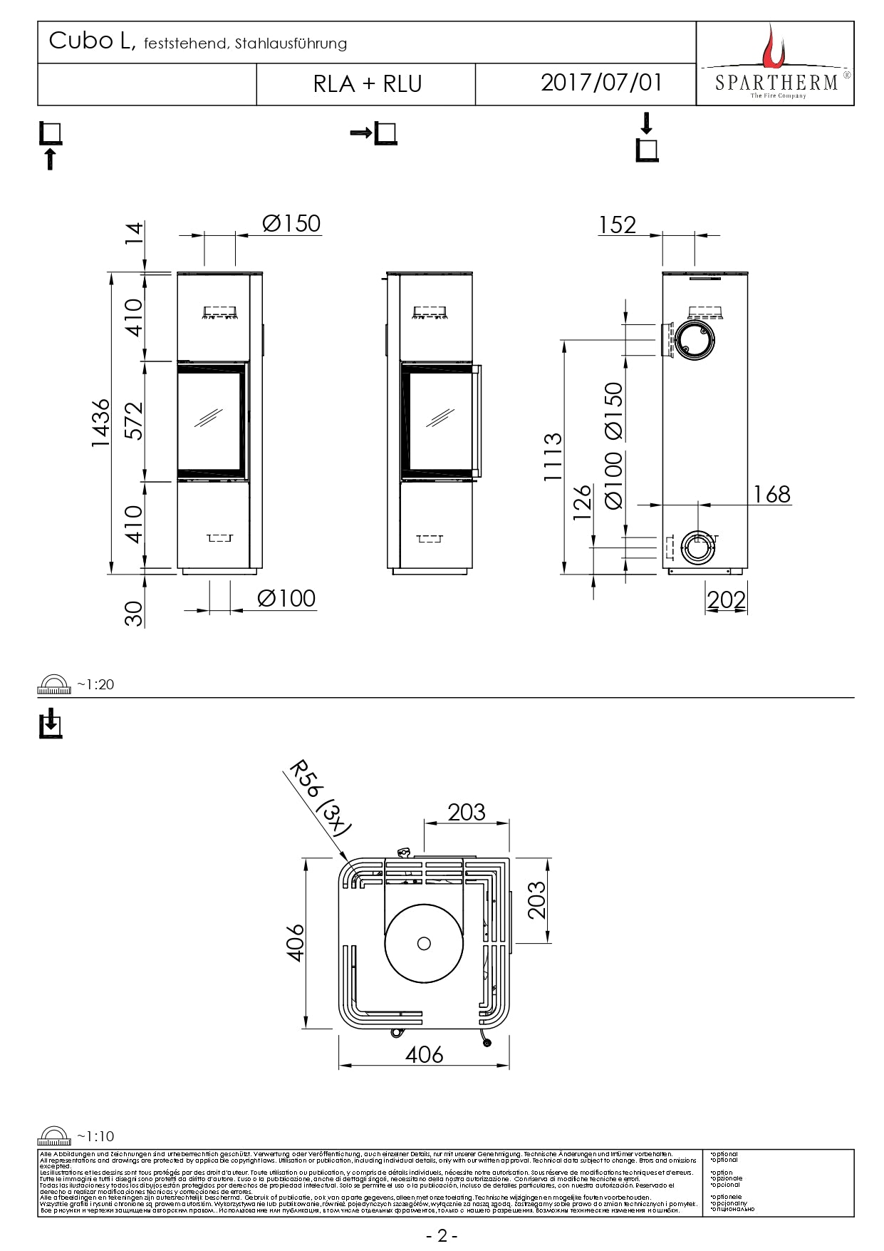 SPARTHERM Soba CUBO L