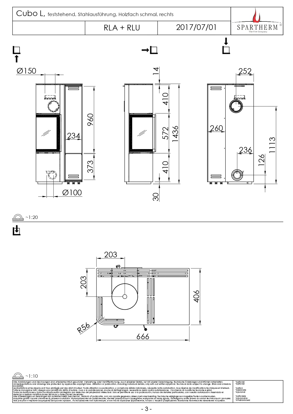 SPARTHERM Soba CUBO L