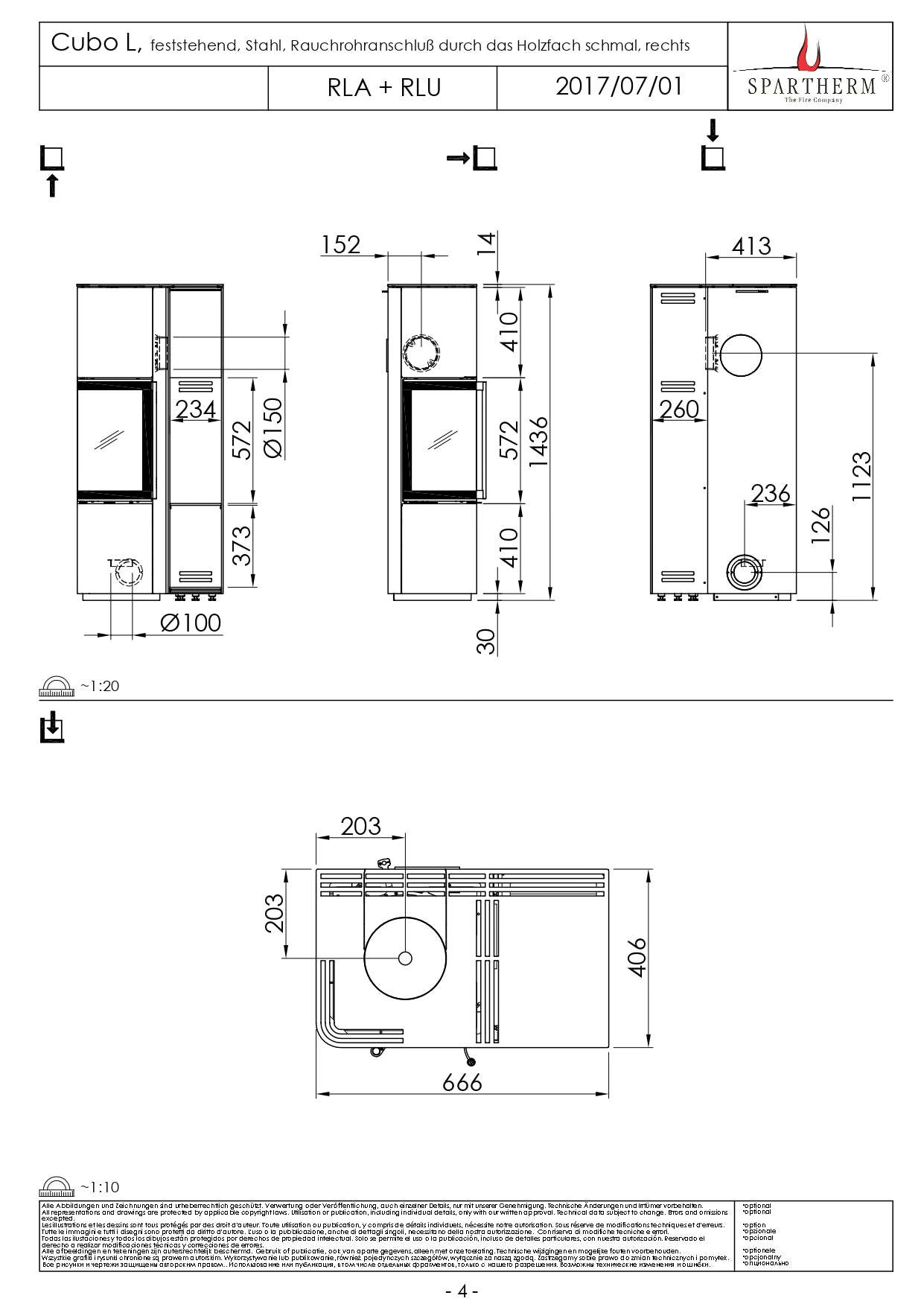 SPARTHERM Soba CUBO L