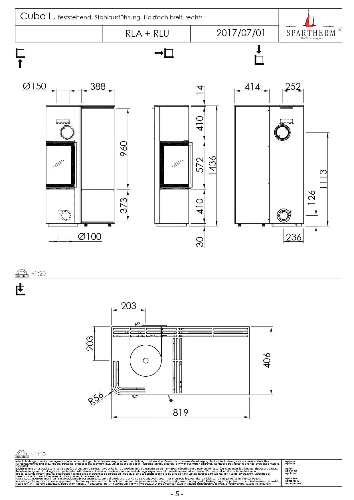 SPARTHERM Soba CUBO L