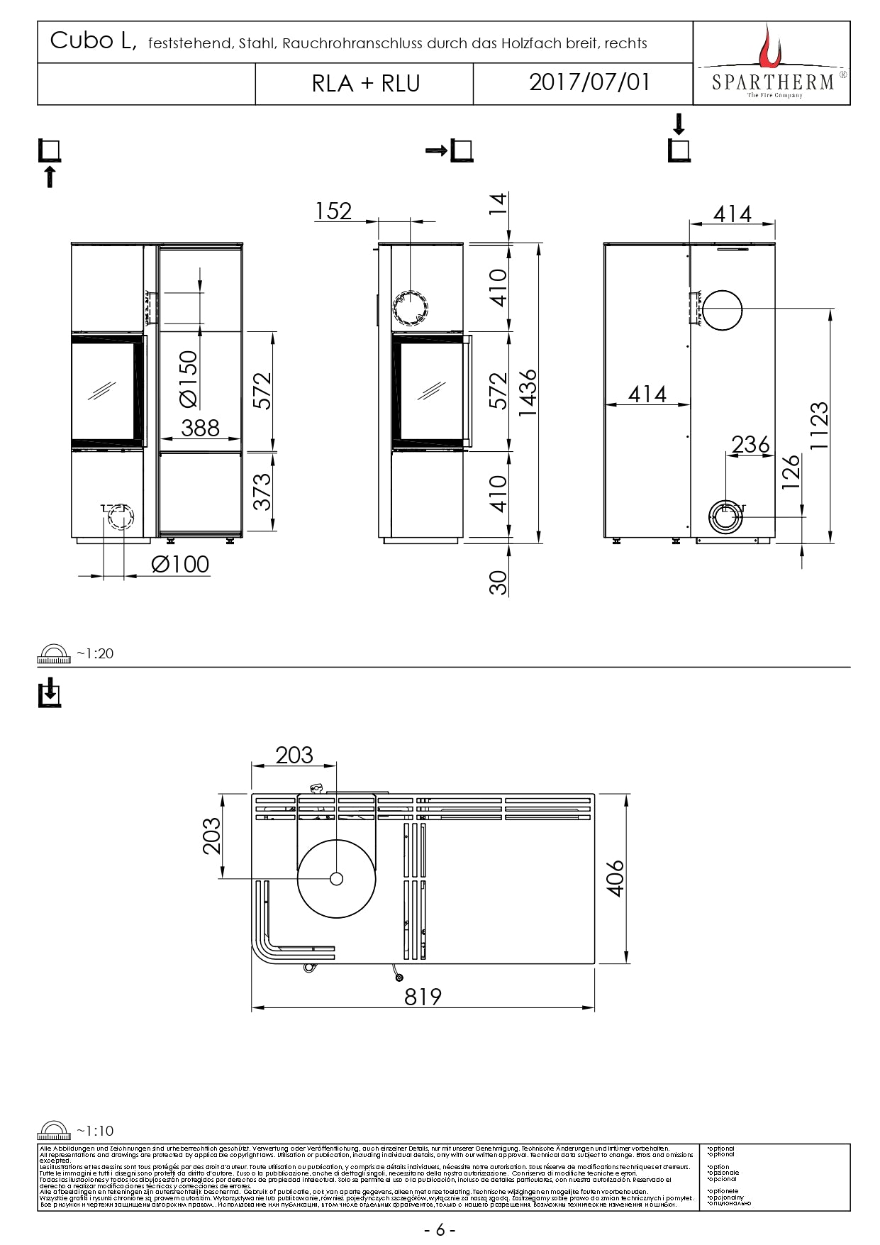 SPARTHERM Soba CUBO L