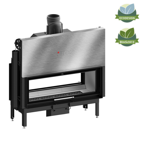 Focar șemineu Hitze DUO ARD120x43.DGS 22 kW