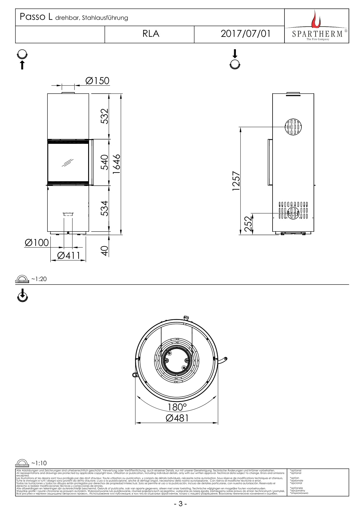 SPARTHERM Soba PASSO L