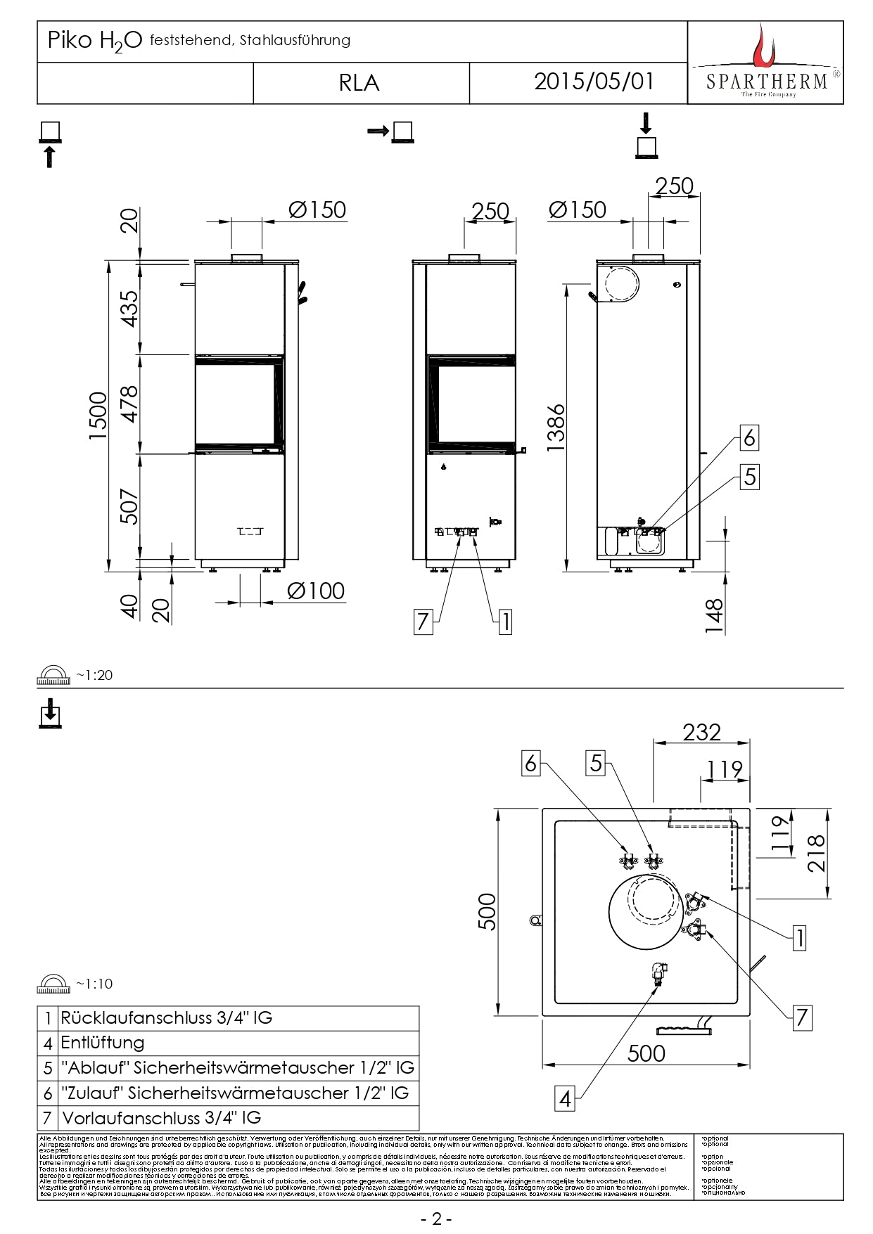 SPARTHERM Soba PIKO H2O