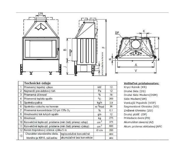 Semineu Cu Acumulare Kobok Chopok L 90 LD 900450 Putere Maxima 16 KW