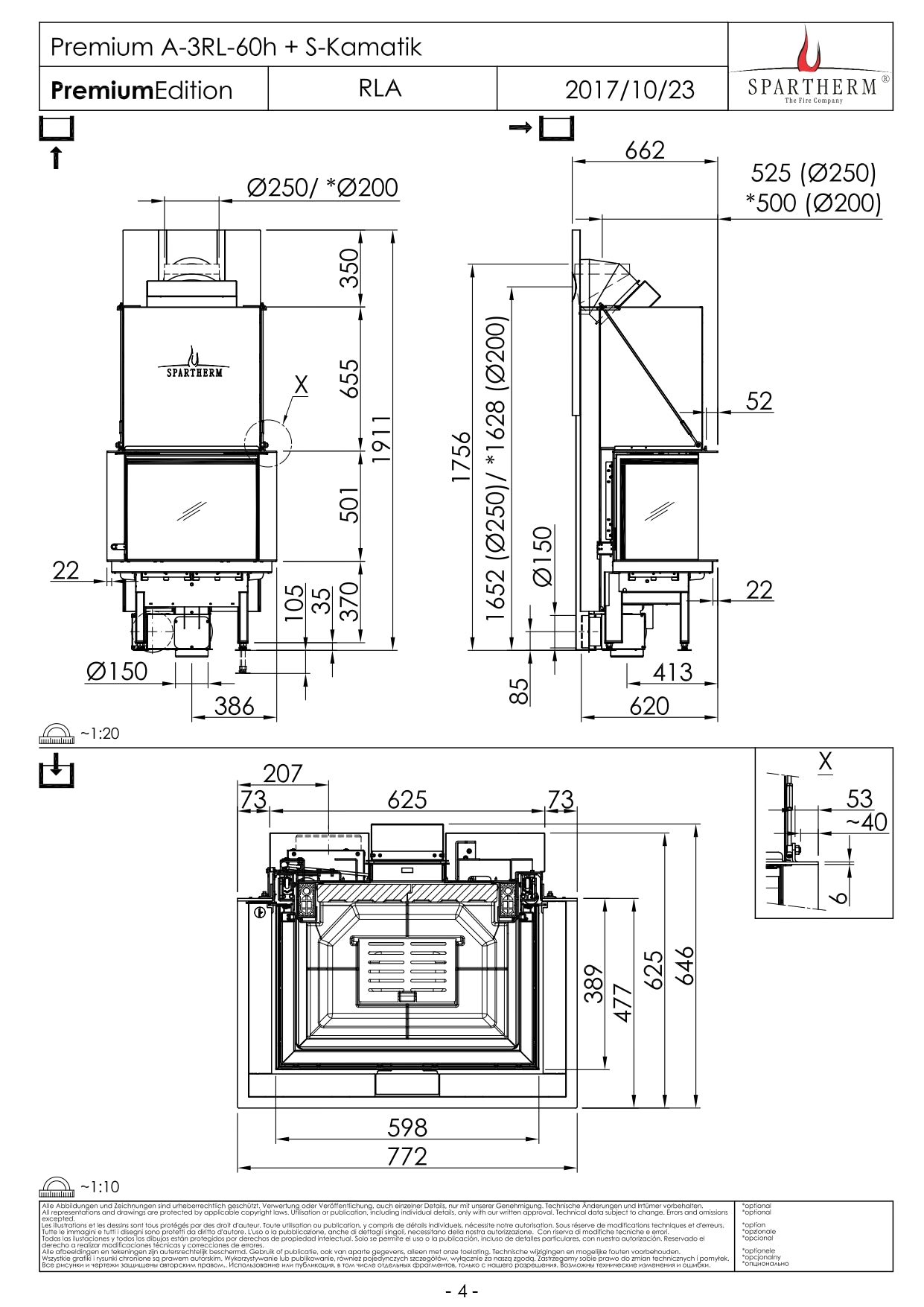 SPARTHERM Focar A 3RL 60h