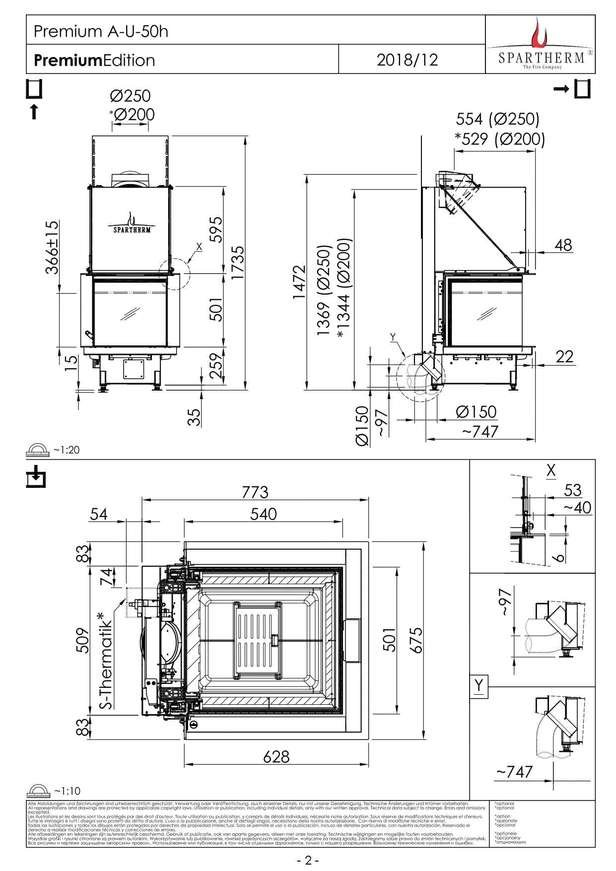 SPARTHERM Focar A U 50h