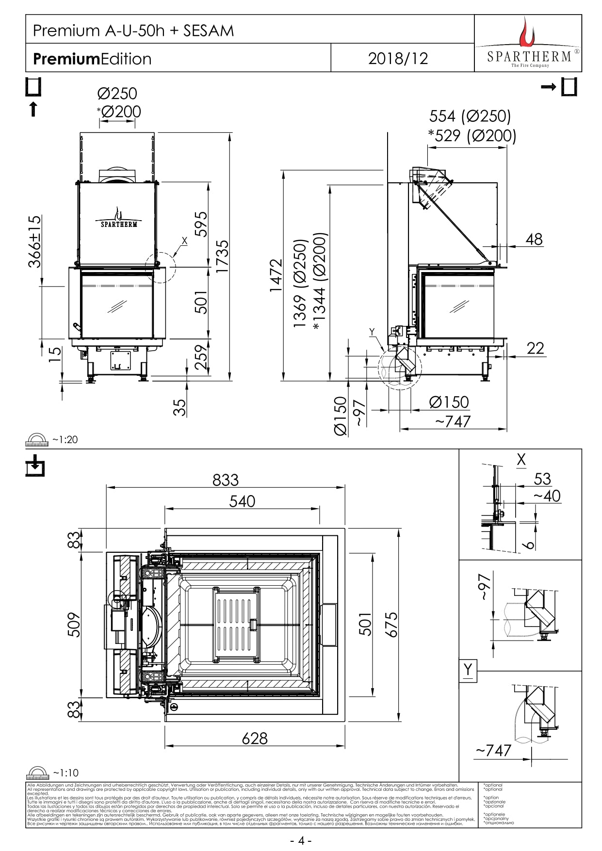 SPARTHERM Focar A U 50h