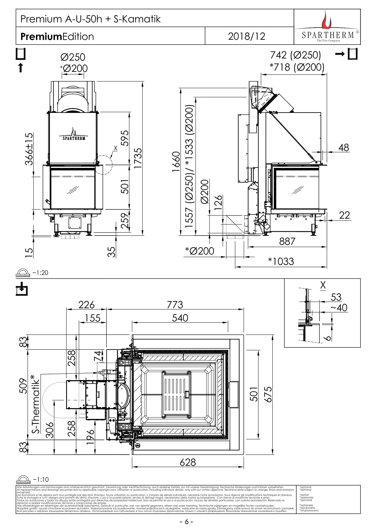 SPARTHERM Focar A U 50h