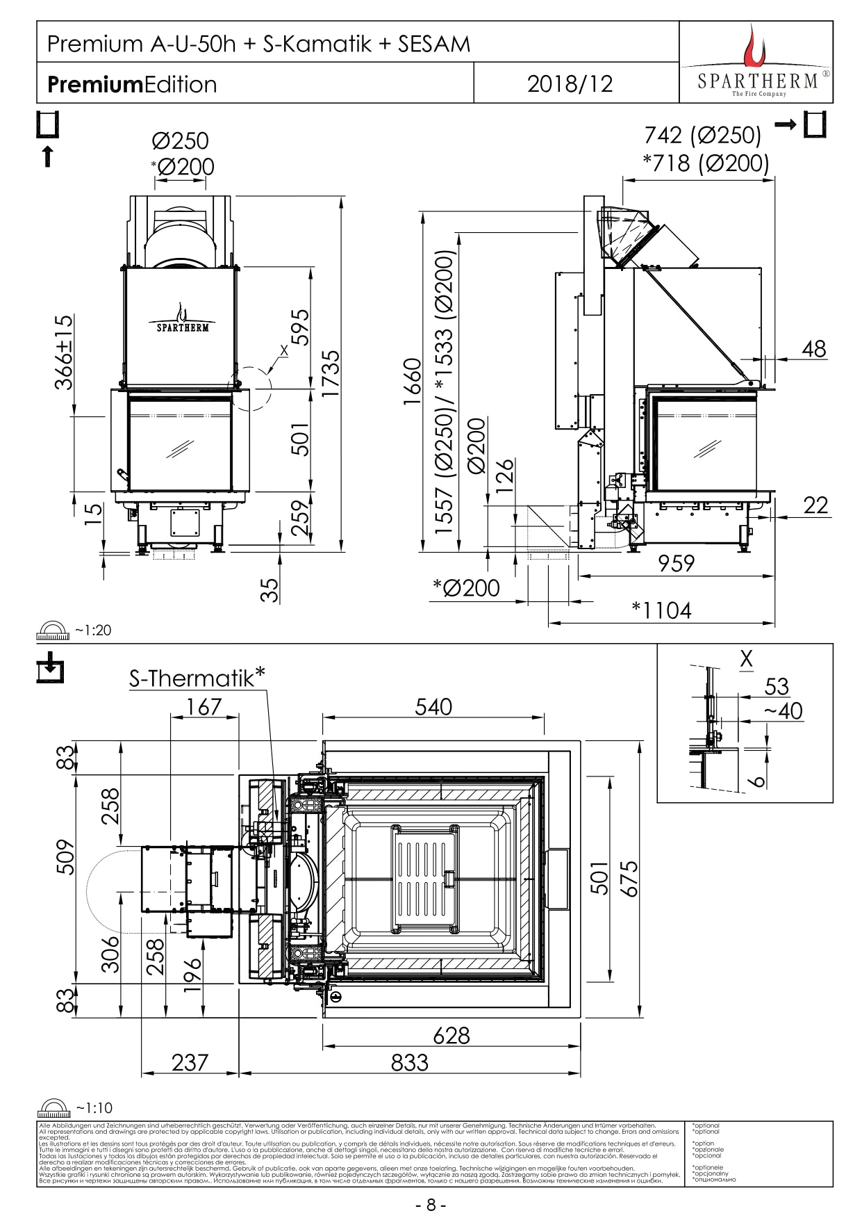 SPARTHERM Focar A U 50h