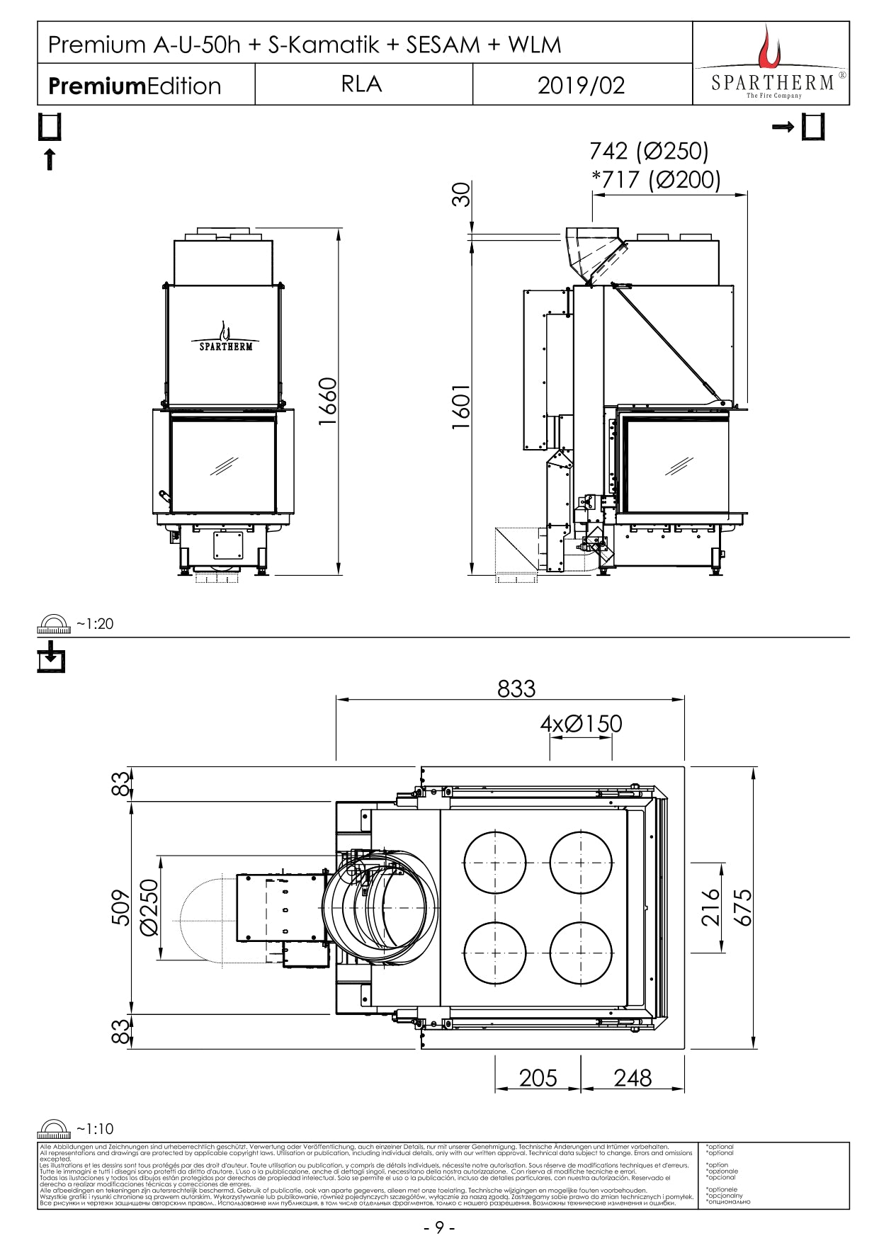 SPARTHERM Focar A U 50h