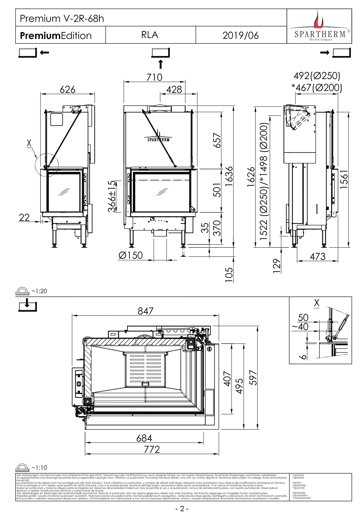 SPARTHERM Focar V 2R 68h