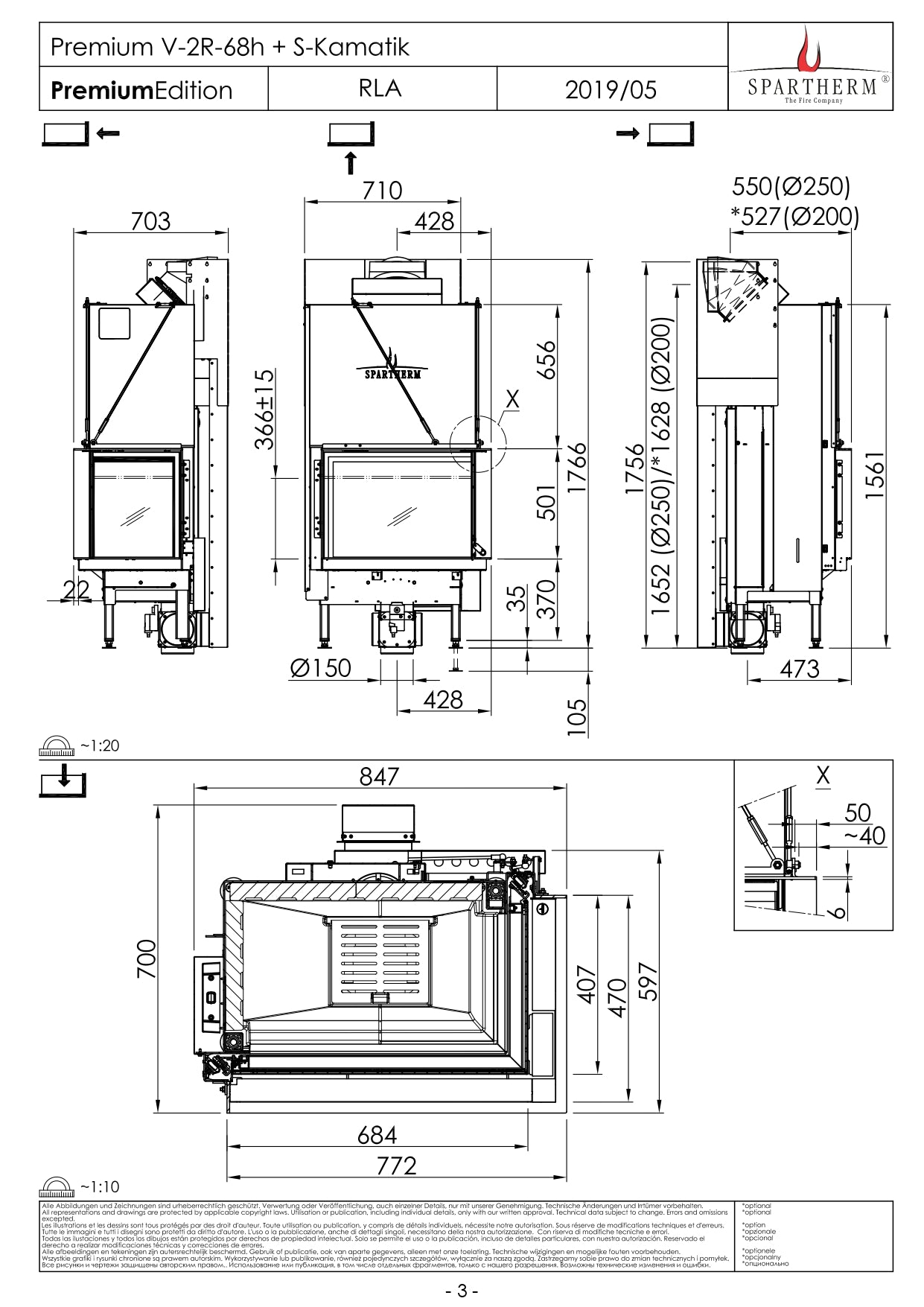 SPARTHERM Focar V 2R 68h