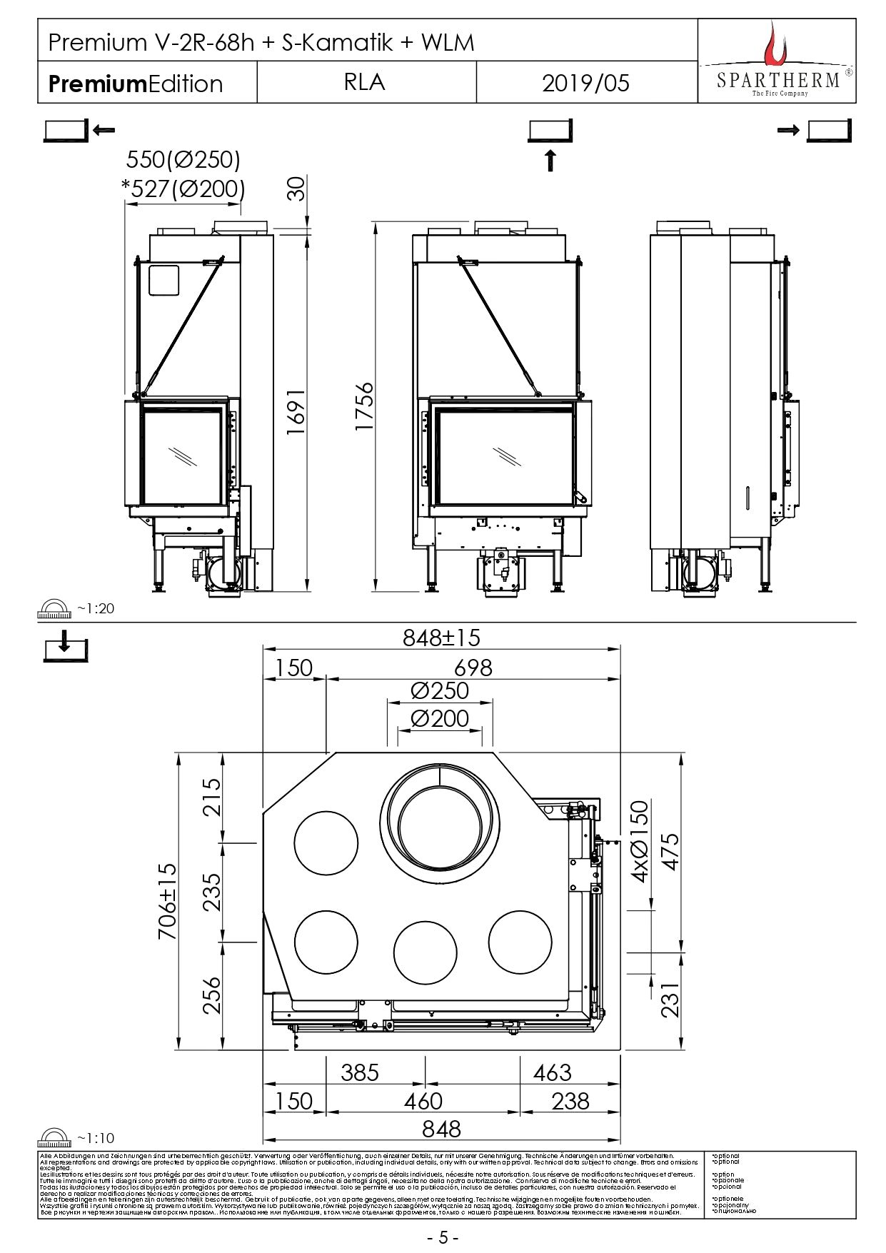 SPARTHERM Focar V 2R 68h