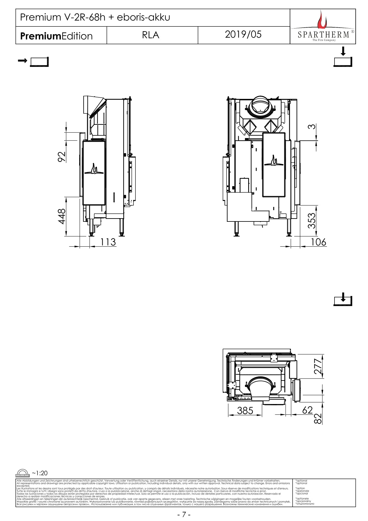 SPARTHERM Focar V 2R 68h