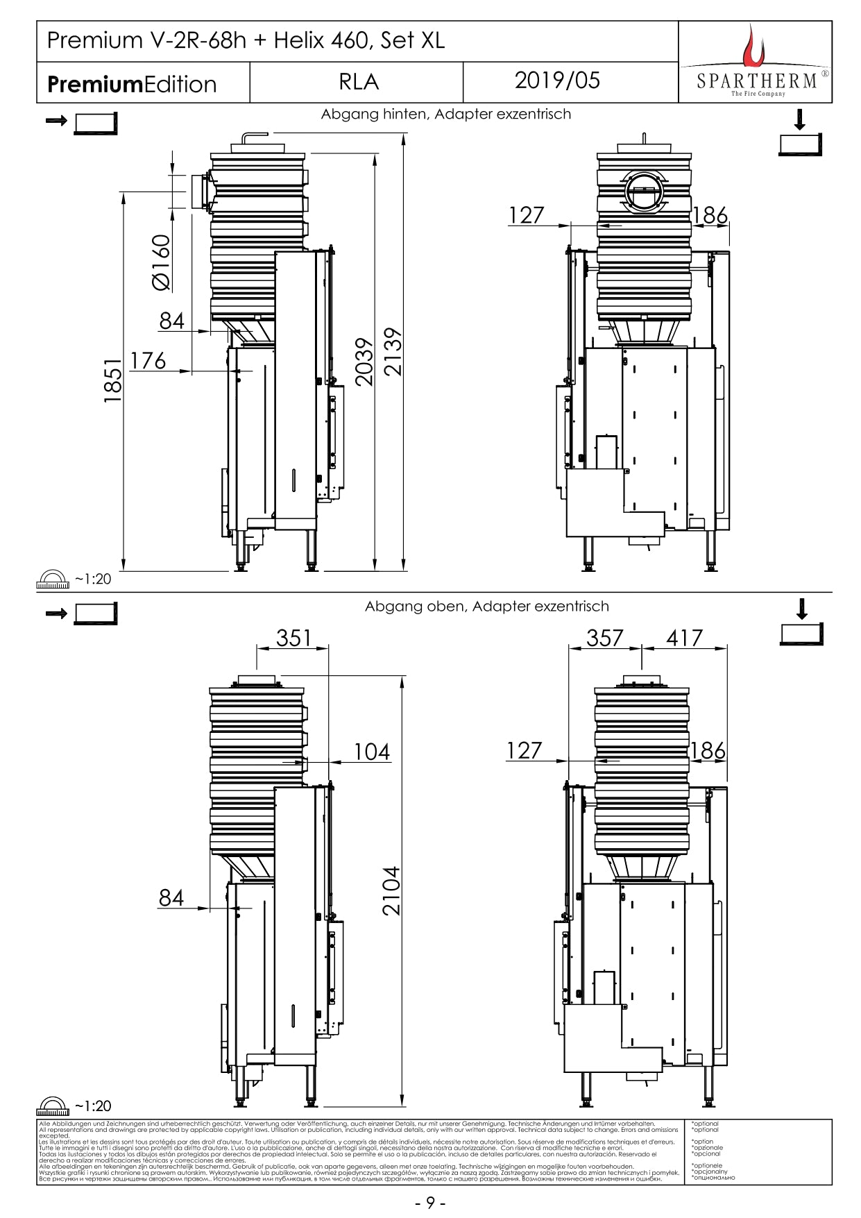 SPARTHERM Focar V 2R 68h