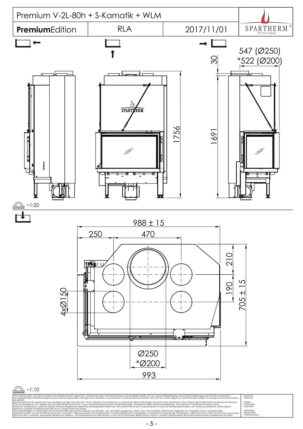 SPARTHERM Focar V2L 80h