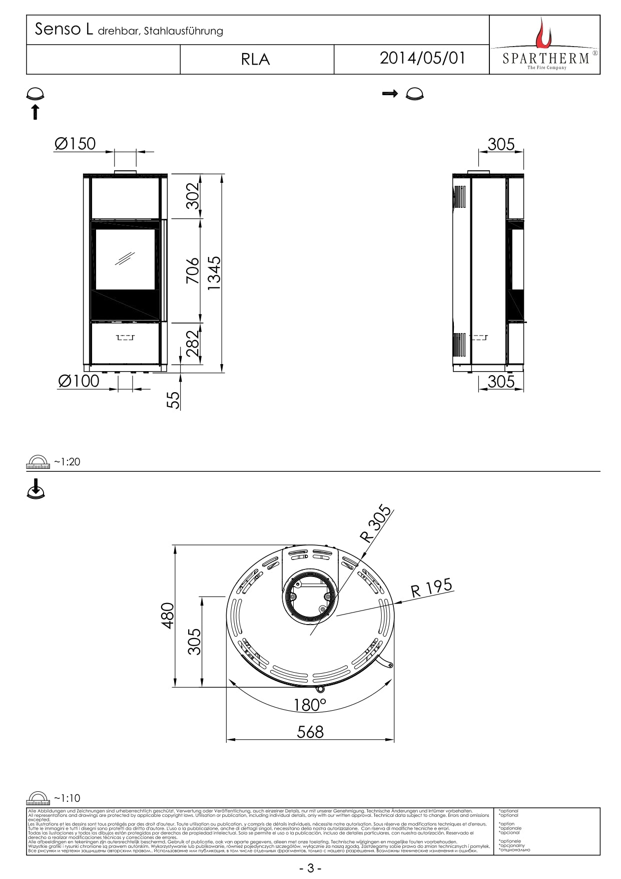 SPARTHERM Soba SENSO L