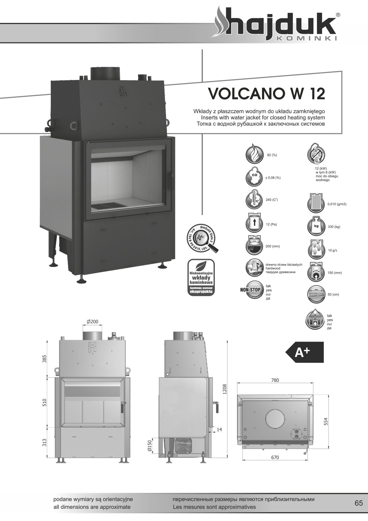 HAJDUK Focar VOLCANO Wh 12