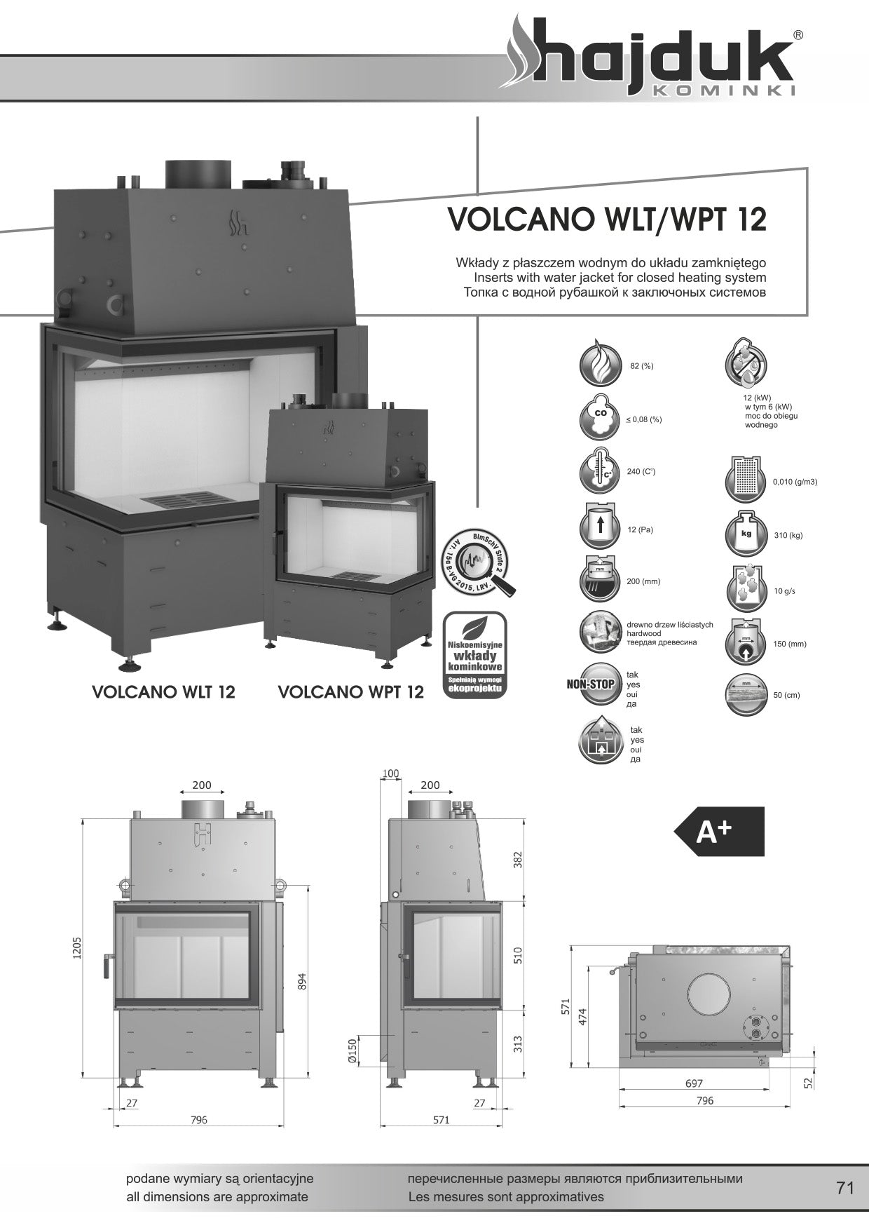 HAJDUK Focar VOLCANO WLT 12