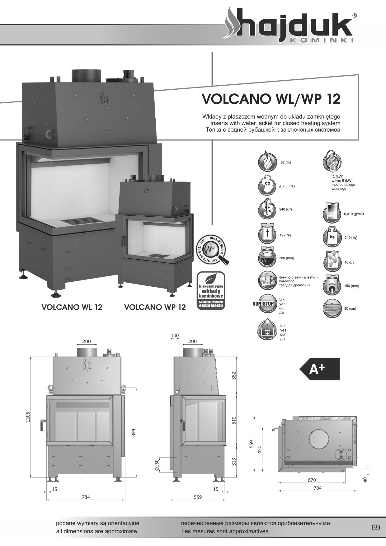 HAJDUK Focar VOLCANO WP 12