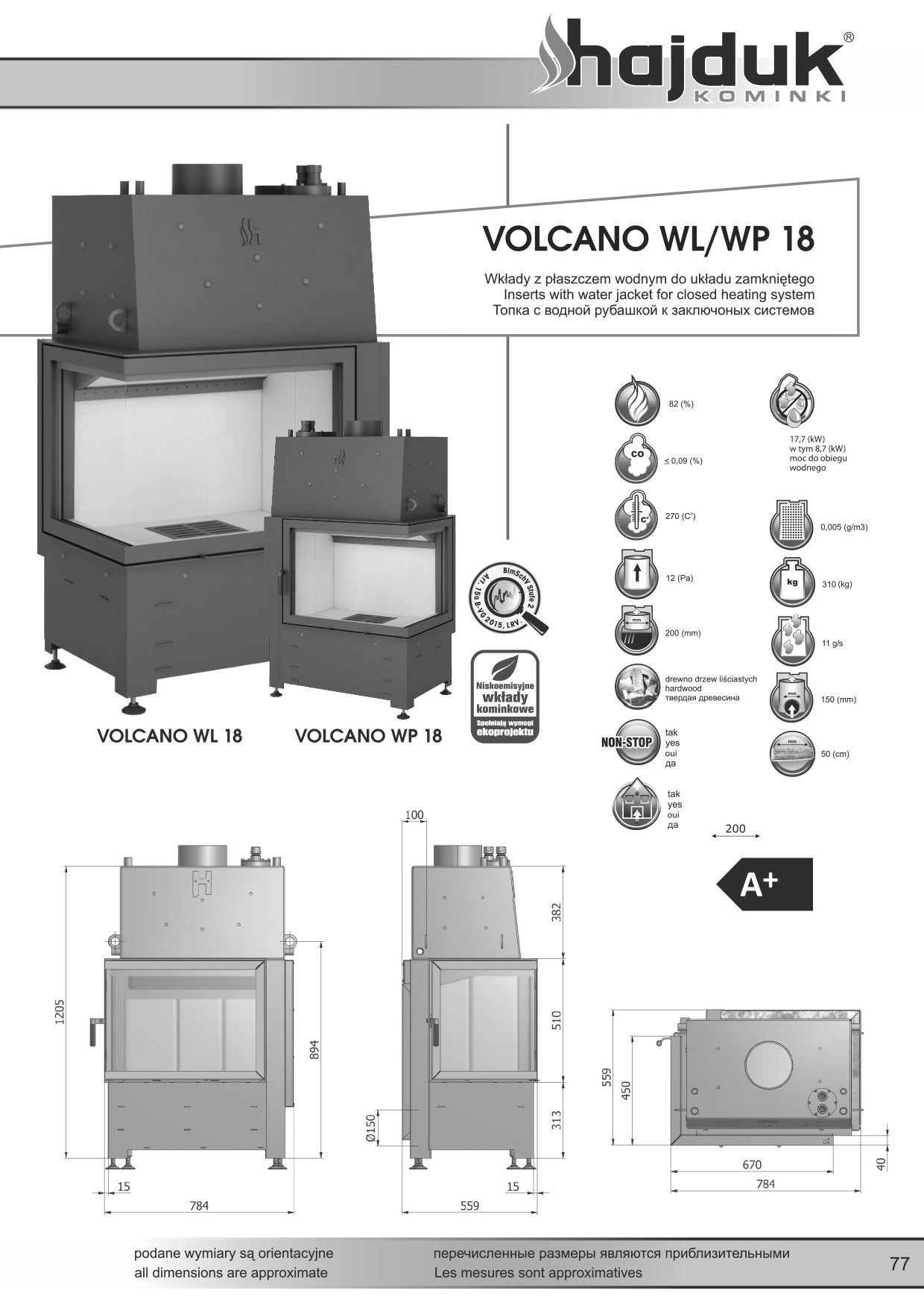 HAJDUK Focar VOLCANO WP 18