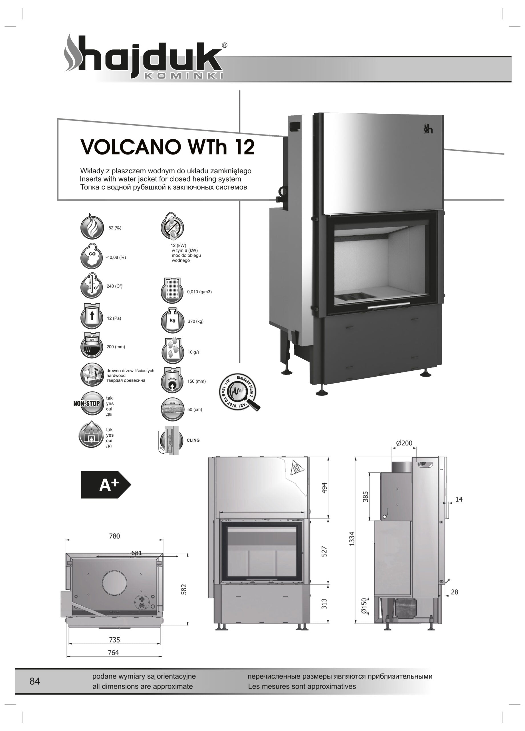 HAJDUK Focar VOLCANO WTh 12