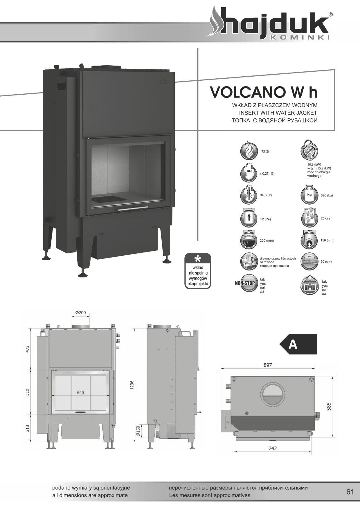 HAJDUK Focar VOLCANO Wh