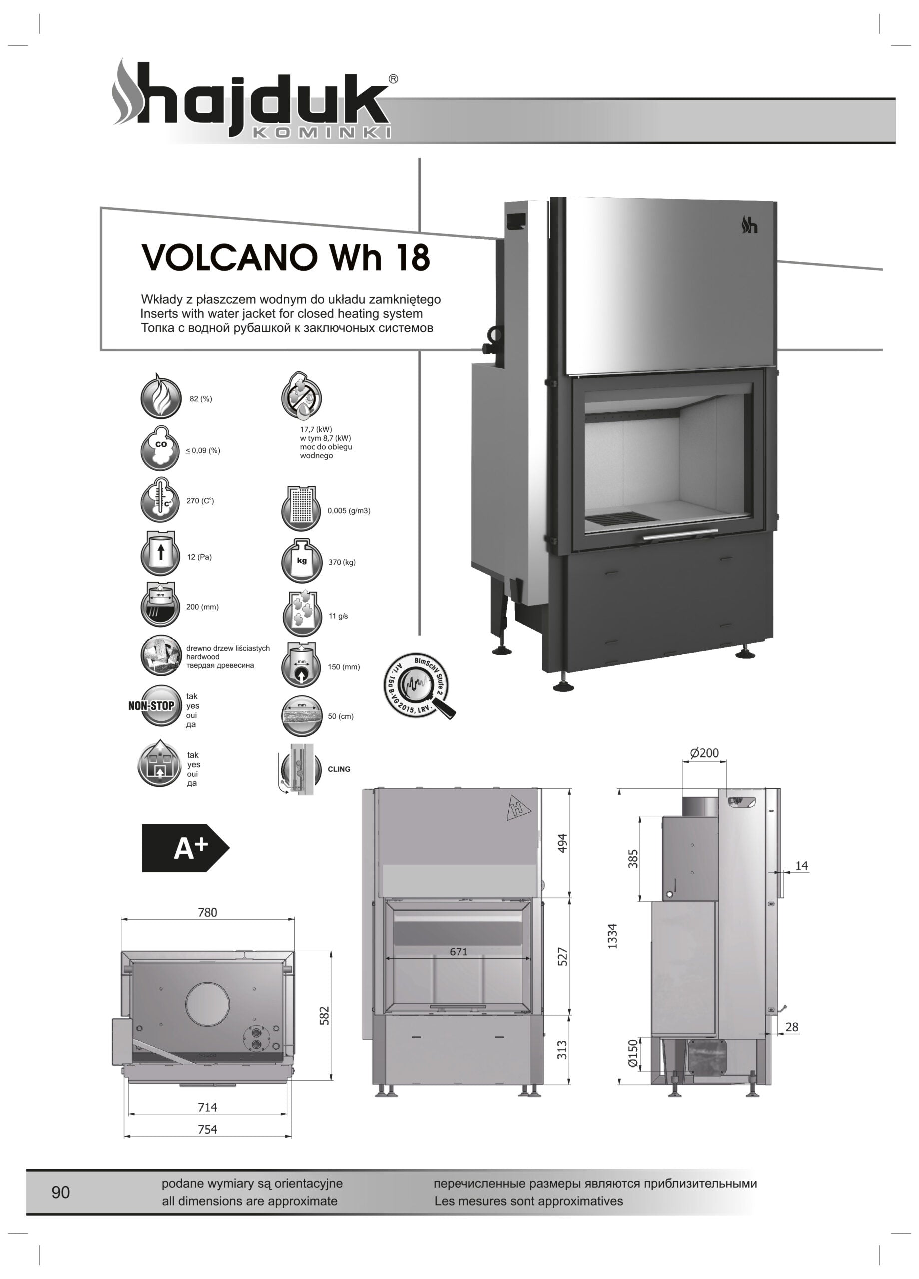 HAJDUK Focar VOLCANO Wh 18