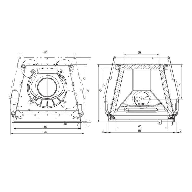 Focar Austroflamm 55X45 K 2.0