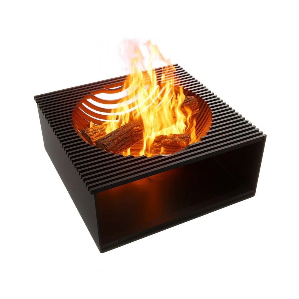 Vatră de Foc Exterior Ember L BALSTIL | 75cm | OȚEL | 95kg | MOBILĂ | DESIGN PREMIUM | GARANȚIE 2 ANI
